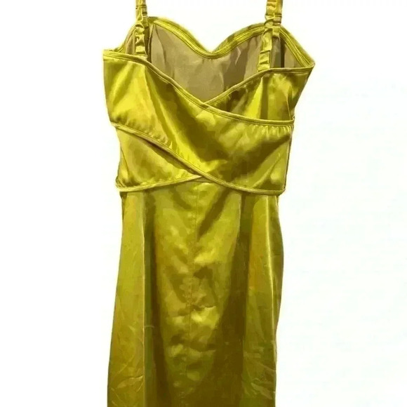 Vera Wang Lavender Label Satin Mini Dress Sweetheart Neckline Detachable Straps - Picture 6 of 6